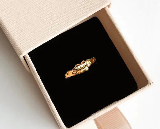 Recycled Organic Ring 24k FG