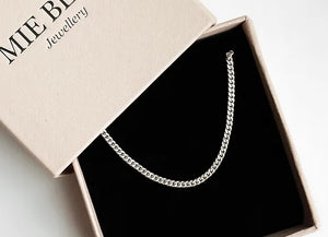 Small Panzer Necklace Sølv