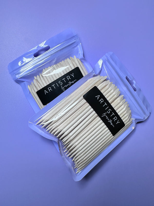 Small wooden wax sticks