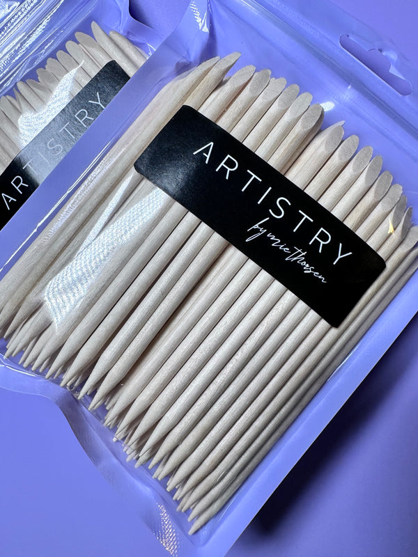 Small wooden wax sticks